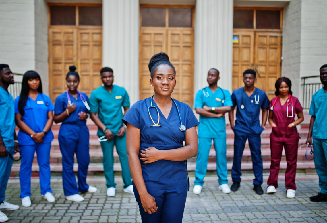 nine healthcare workers